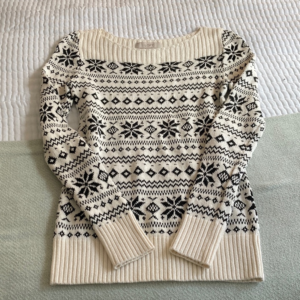 The Loft winter sweater